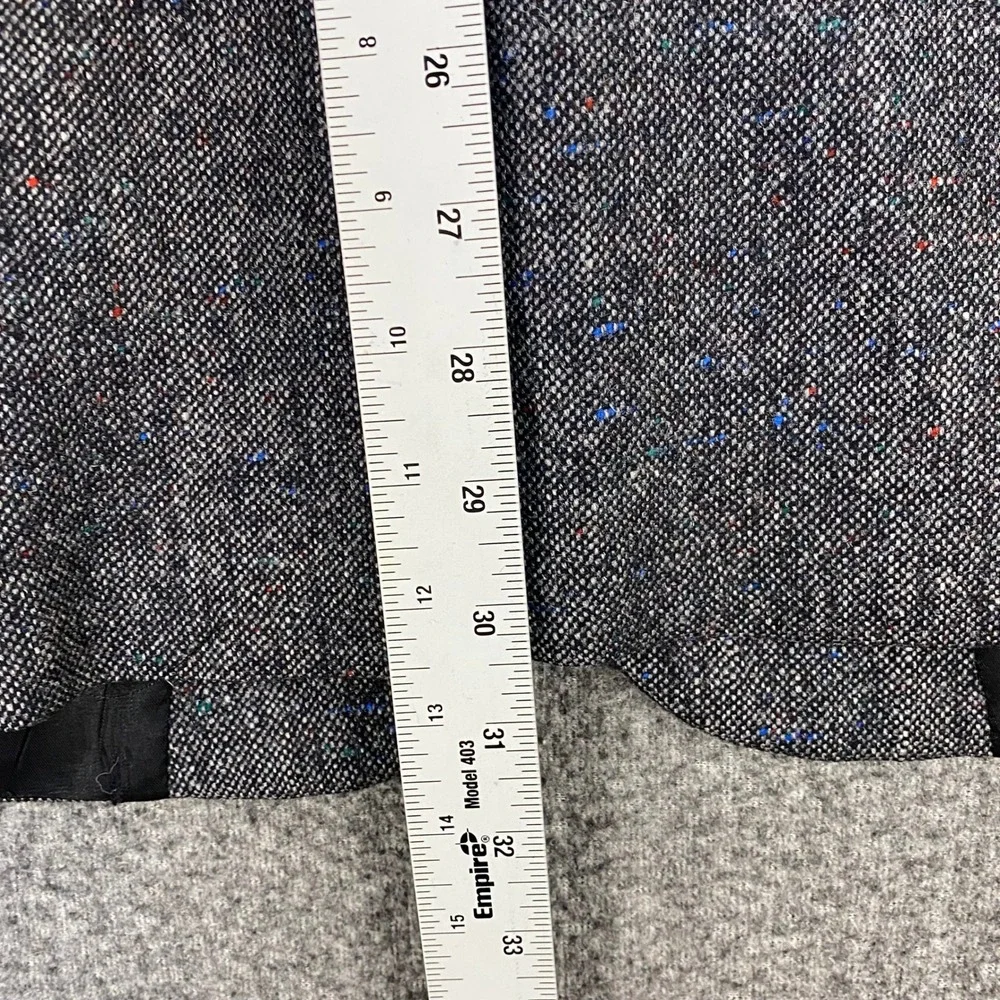 Vtg 80s Burberrys Nordstrom Gray Donegal Tweed Blazer 42R Wool Sport Coat USA